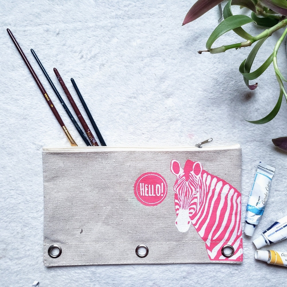 Zebra Makeup or Pencil case